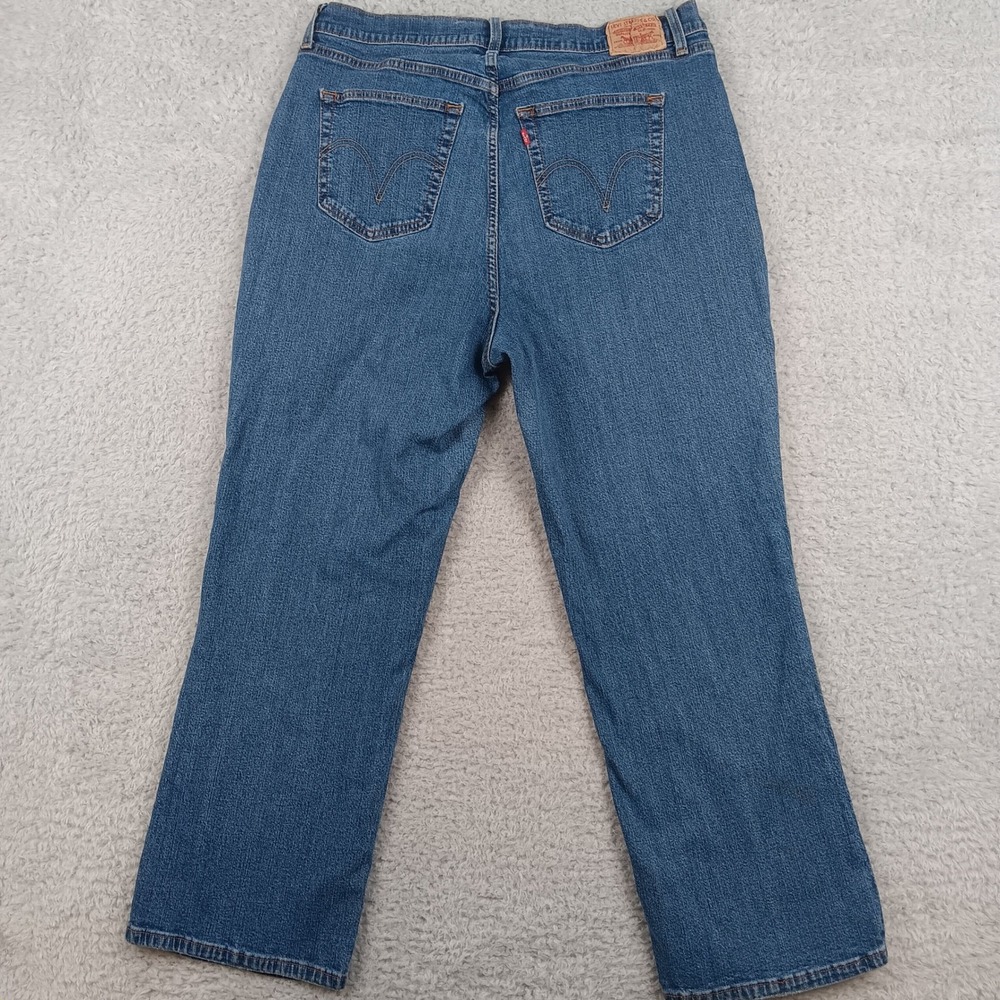 Levi Jeans 550 Women 20S Blue Relaxed Bootcut High Rise Denim 550-0302 - Picture 3 of 11